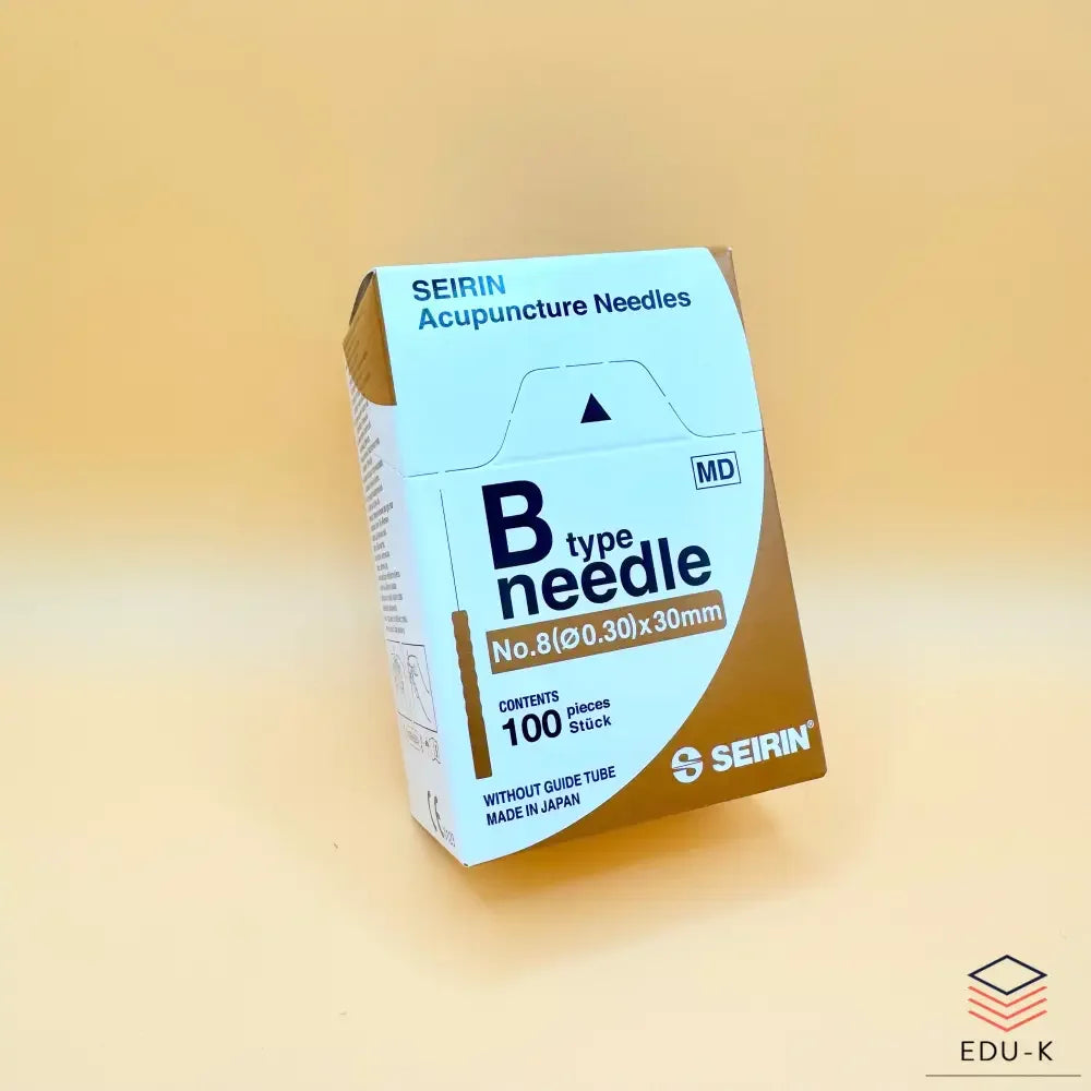 SEIRIN® type B. Taille: 0,30x30mm manche brun et 100 aiguilles par boîte - Aiguilles de dry-needling