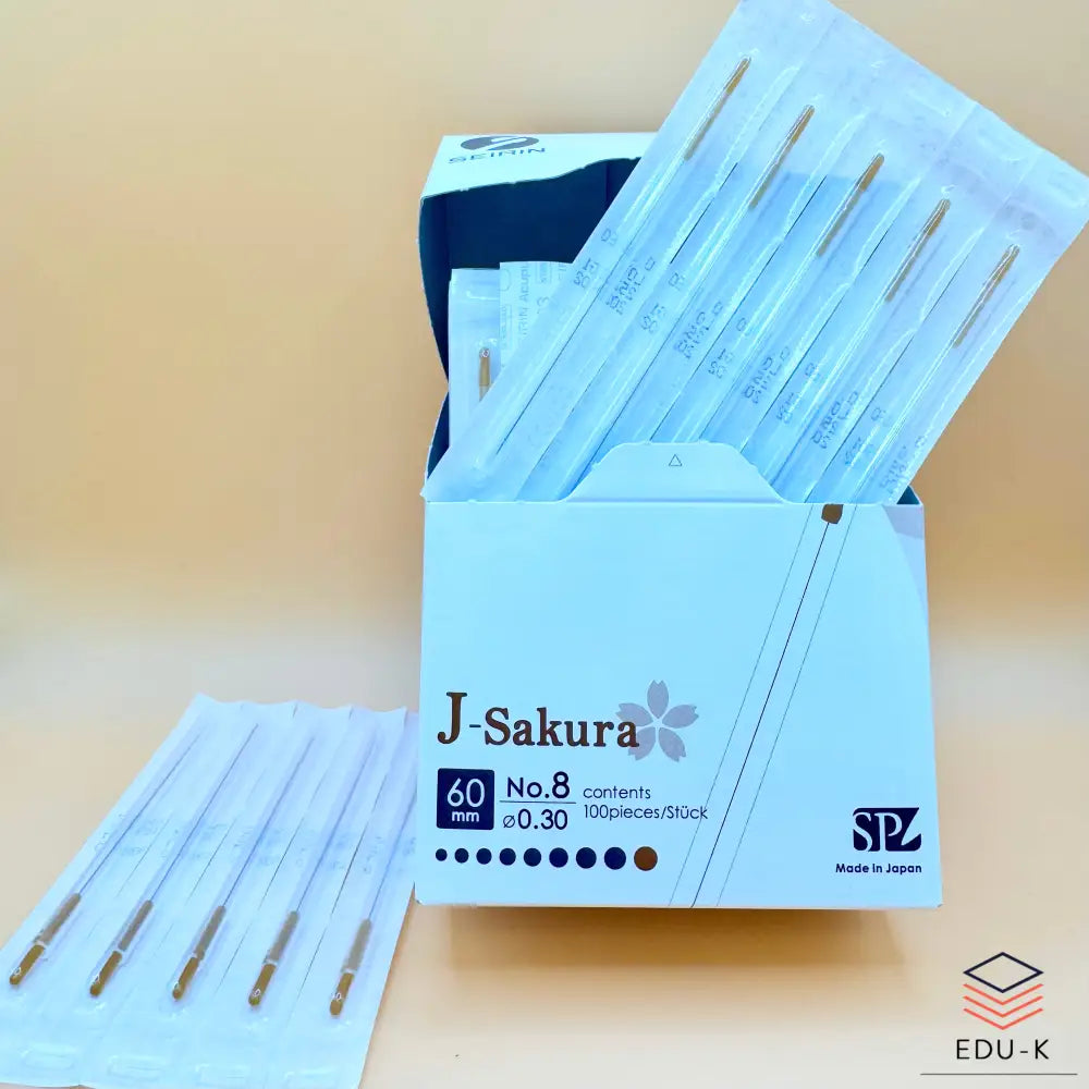 SEIRIN® type J. Taille: 0,30 x 60 mm tube de guidage et 100 aiguilles - Aiguilles de dry-needling