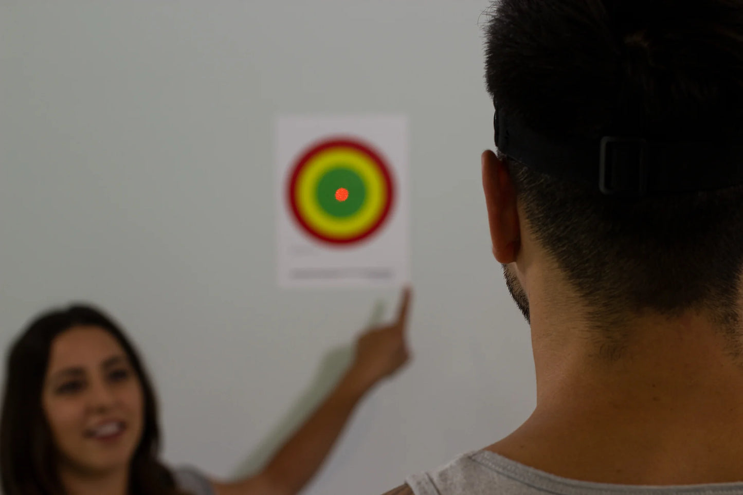 Pointeur laser pour rééducation cervicale