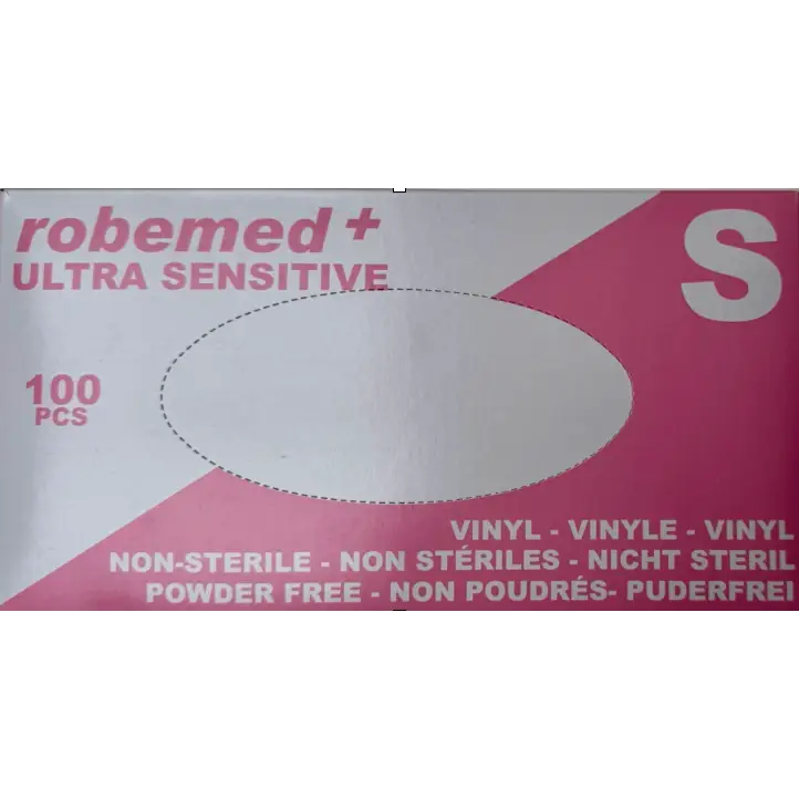 Gants d’examen vinyle non poudrés - Boîte de 100 - Taille S - Aiguilles de dry-needling