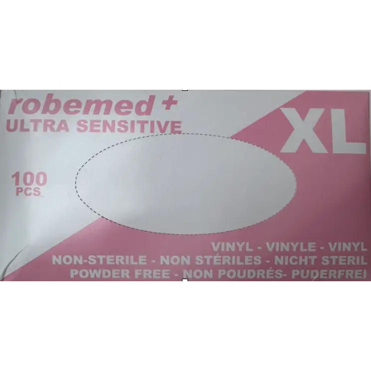 Gants d’examen vinyle non poudrés - Boîte de 100 - Taille XL - Aiguilles de dry-needling
