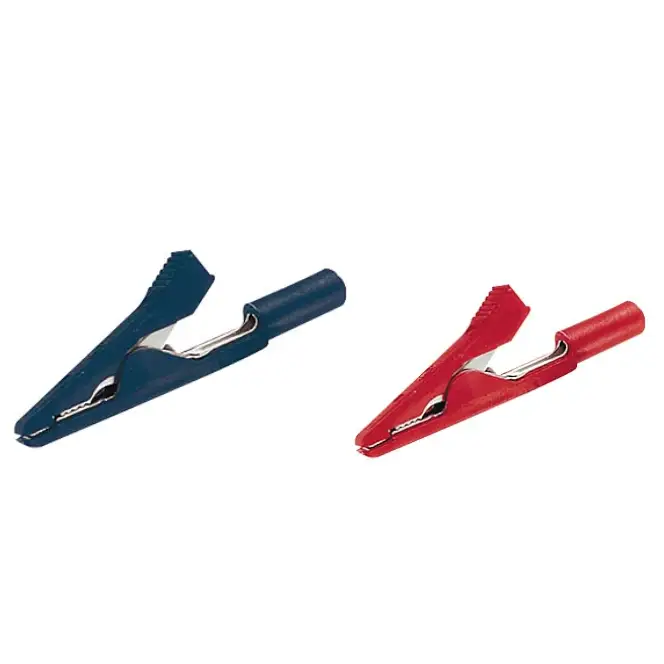 Lot de pinces crocodiles rouge et noire - Aiguilles de dry-needling