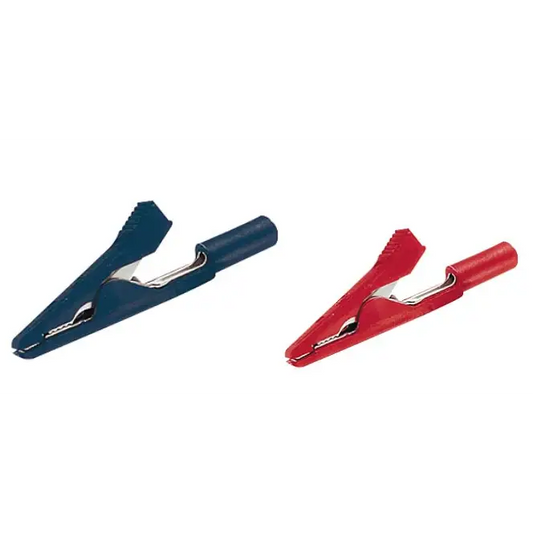 Lot de pinces crocodiles rouge et noire - Aiguilles de dry-needling