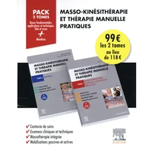 Masso-kinésithérapie et thérapie manuelle pratiques - Pack de 2 tomes - Librairie