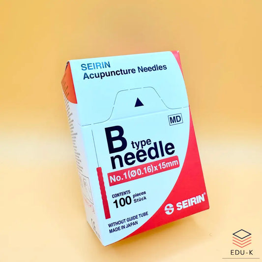 SEIRIN® type B Taille 0,16x15mm manche rouge et 100 aiguilles par boîte - Aiguilles de dry-needling