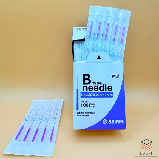 SEIRIN® type B. Taille: 0,25x40mm manche violet et 100 aiguilles par boîte - Aiguilles de dry-needling