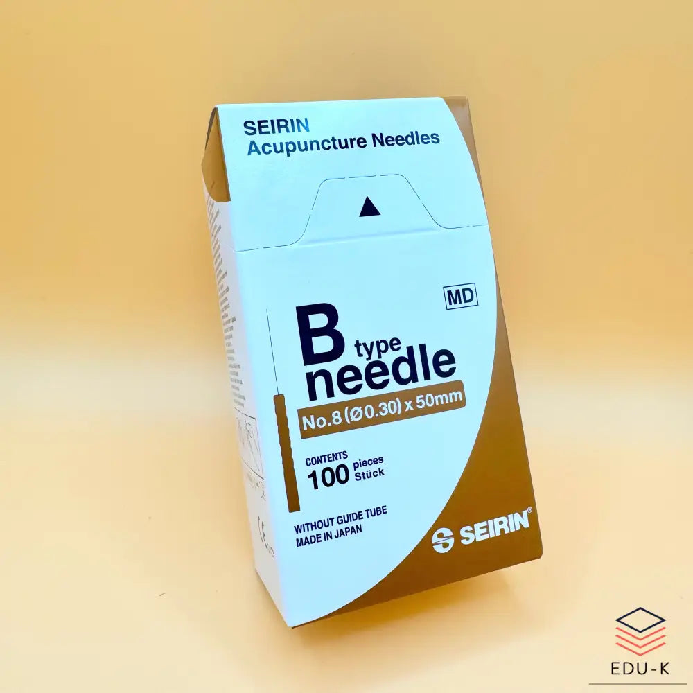 SEIRIN® type B. Taille: 0,30 x 50mm manche brun et 100 aiguilles par boîte - Aiguilles de dry-needling