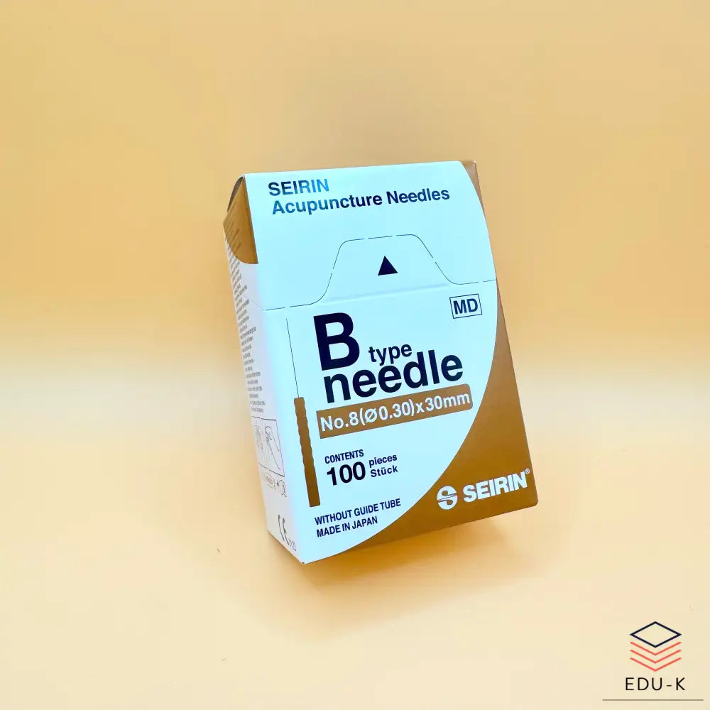 SEIRIN® type B. Taille: 0,30x30mm manche brun et 100 aiguilles par boîte - Aiguilles de dry-needling