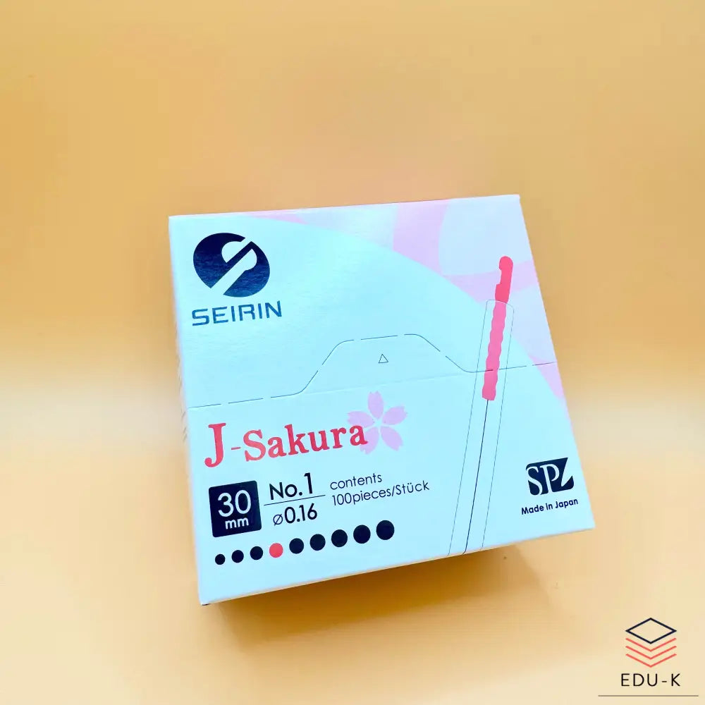 SEIRIN® type J. Taille: 0,16 x 30 mm tube de guidage et 100 aiguilles - Aiguilles de dry-needling