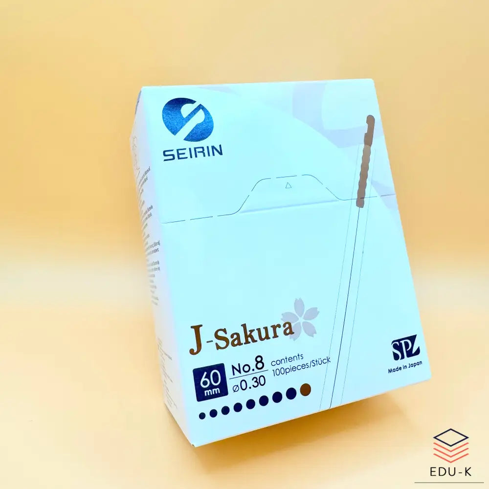 SEIRIN® type J. Taille: 0,30 x 60 mm tube de guidage et 100 aiguilles - Aiguilles de dry-needling