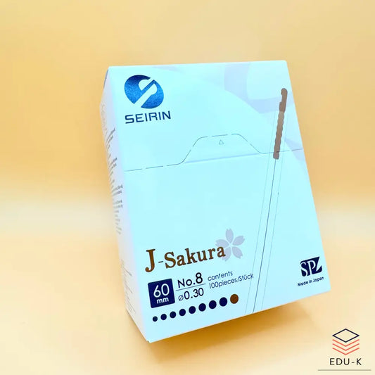 SEIRIN® type J. Taille: 0,30 x 60 mm tube de guidage et 100 aiguilles - Aiguilles de dry-needling