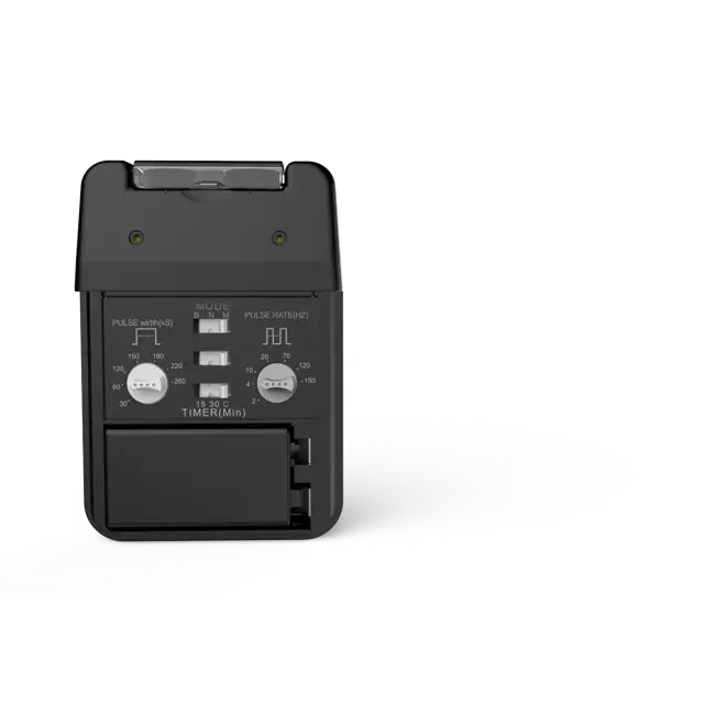 TENS Appareil avec 2 canaux et livrés avec 2 pinces crocodiles et une mallette plastique de transport - Aiguilles