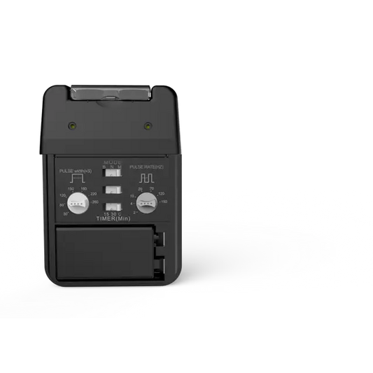 TENS Appareil avec 2 canaux et livrés avec 2 pinces crocodiles et une mallette plastique de transport - Aiguilles